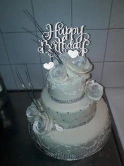 Kagedekoration Happy Birthday