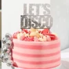 Kagedekoration Let's Disco i Akryl