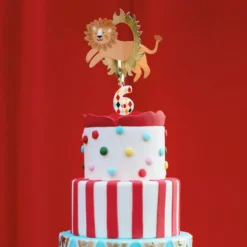 Kagedekoration Løve i Ring Cirkus