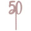 Kagedekoration 50 Rosaguld i Akryl