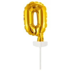 Kagedekoration Talballon Mini Guld