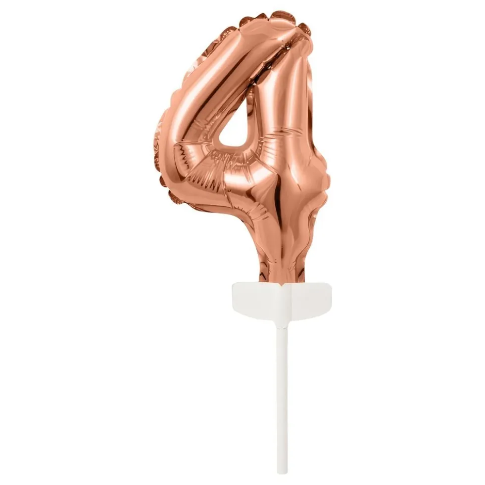 Kagedekoration Talballon Mini Roséguld