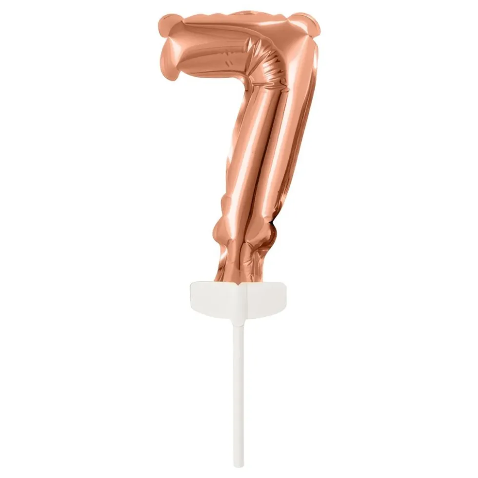 Kagedekoration Talballon Mini Roséguld