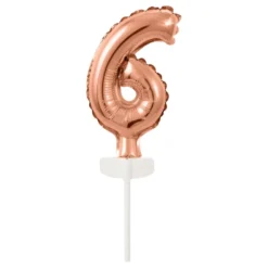Kagedekoration Talballon Mini Roséguld