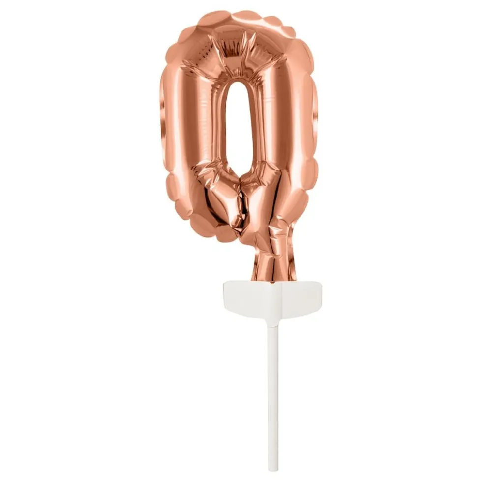 Kagedekoration Talballon Mini Roséguld