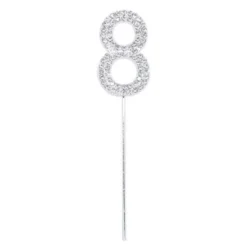Kagedekoration Tal Diamanter Silver
