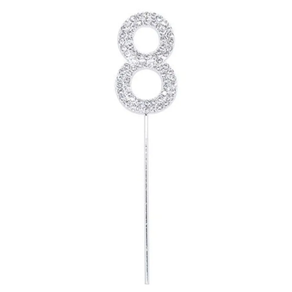 Kagedekoration Tal Diamanter Silver