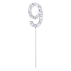 Kagedekoration Tal Diamanter Silver