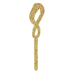 Kagedekoration Tal Guld Glitter i Akryl