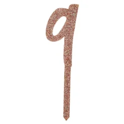 Kagedekoration Tal Guld Glitter i Akryl