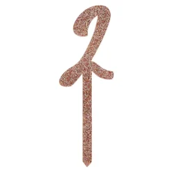 Kagedekoration Tal Guld Glitter i Akryl