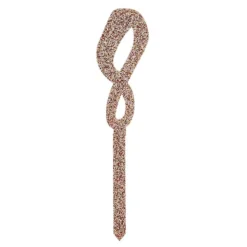 Kagedekoration Tal Guld Glitter i Akryl