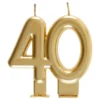 Kagelys 40 Mat Guld