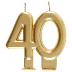 Kagelys 40 Mat Guld