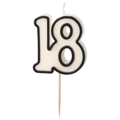 Kagelys 18 Sort/Hvid
