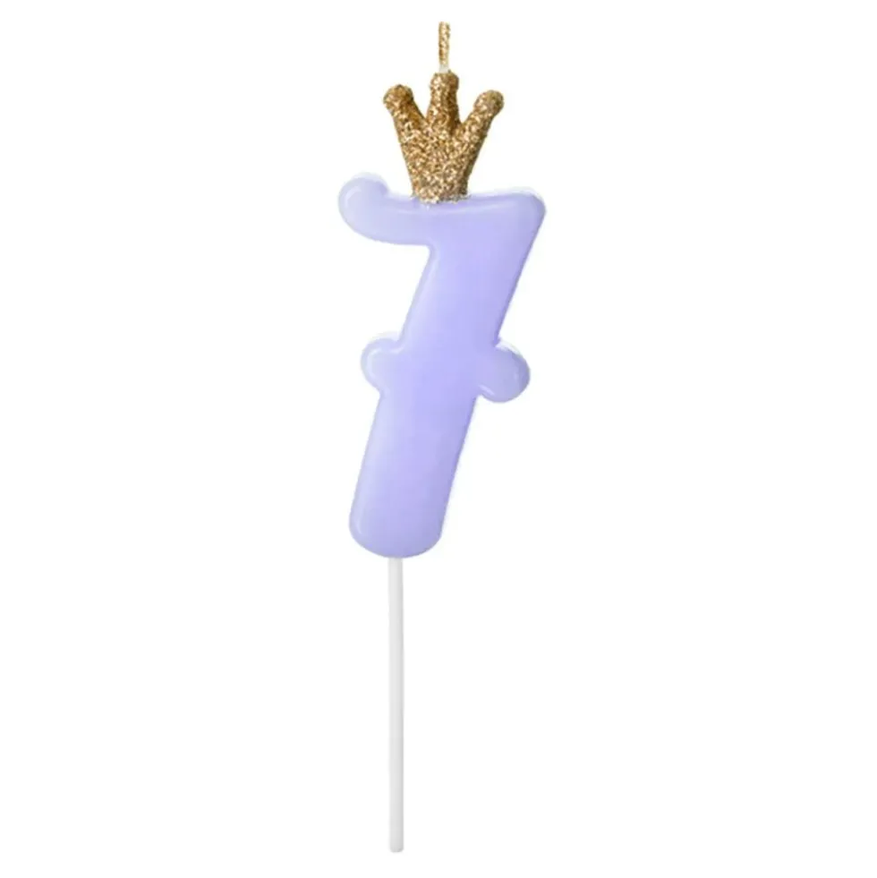 Kagelys Tal med Krone Blå