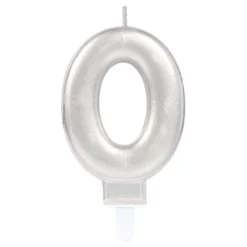 Kagelys Tal Sølv Metallic