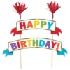 Kagevimpel Happy Birthday Regnbue