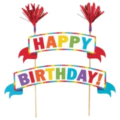 Kagevimpel Happy Birthday Regnbue