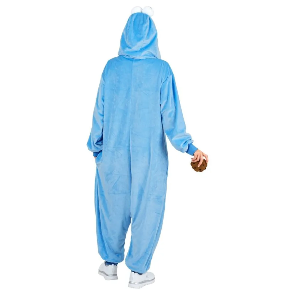 Kakmonster Blå Onesie Kostume