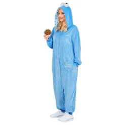 Kakmonster Blå Onesie Kostume