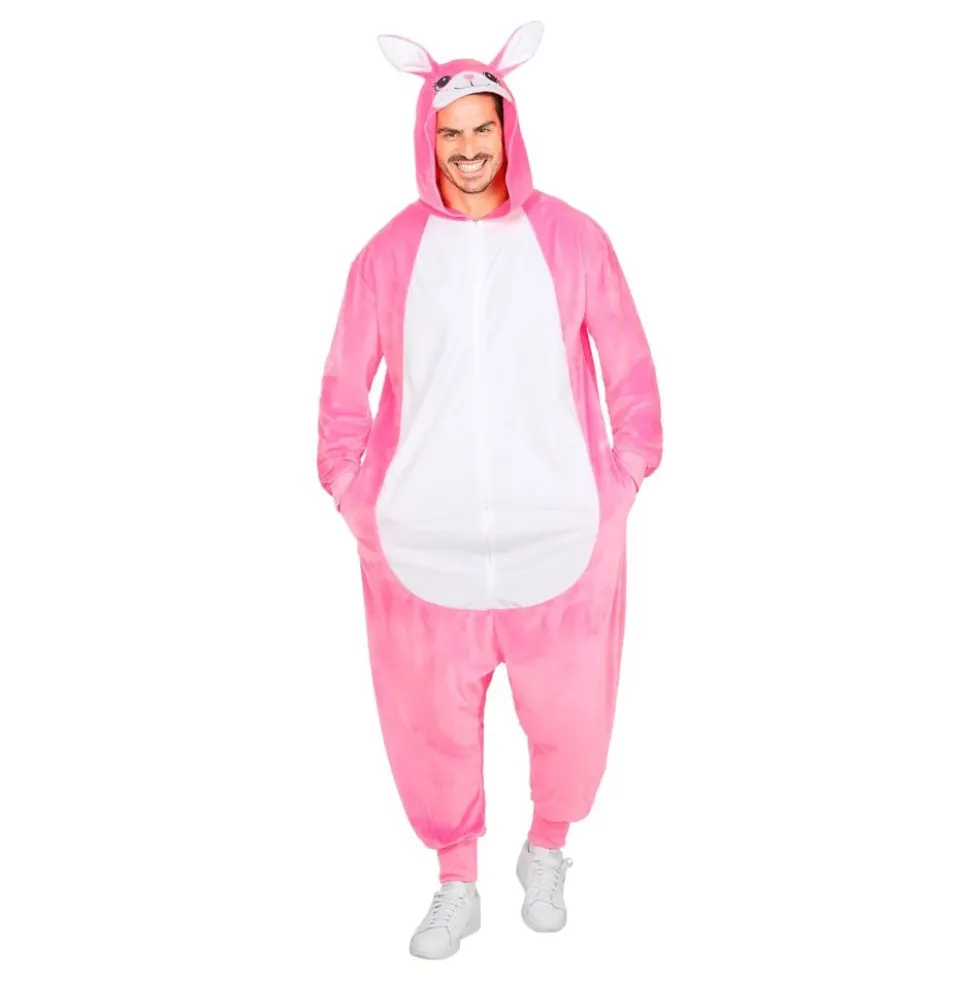 Kanin Lyserød Onesie Kostume