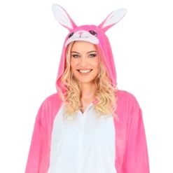 Kanin Lyserød Onesie Kostume