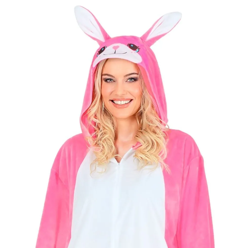 Kanin Lyserød Onesie Kostume