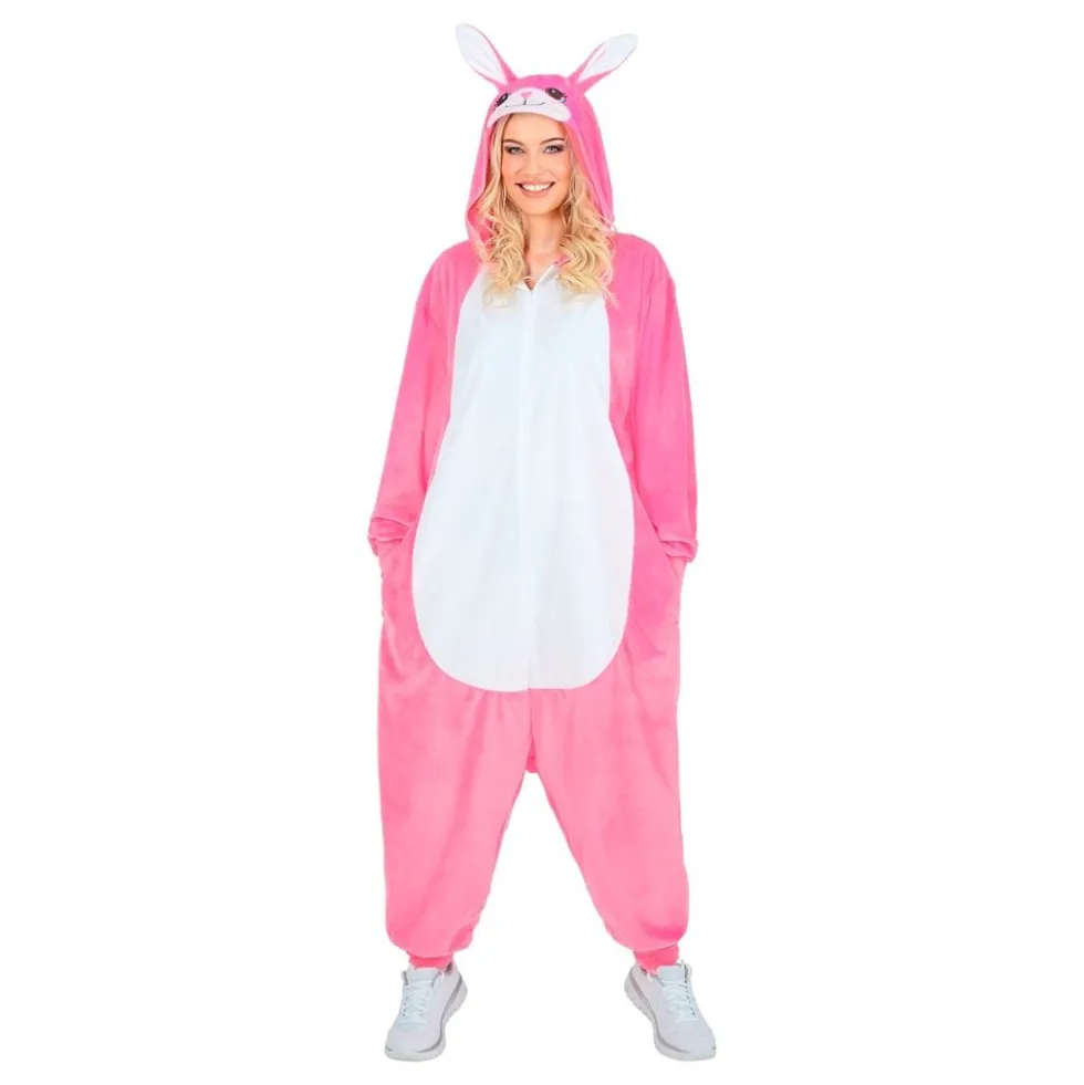 Kanin Lyserød Onesie Kostume