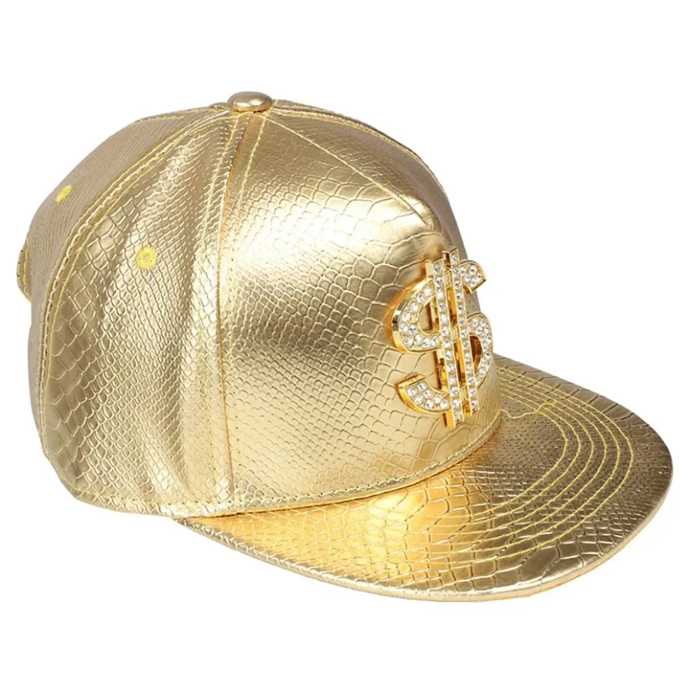 Kasket Guld med Dollartegn