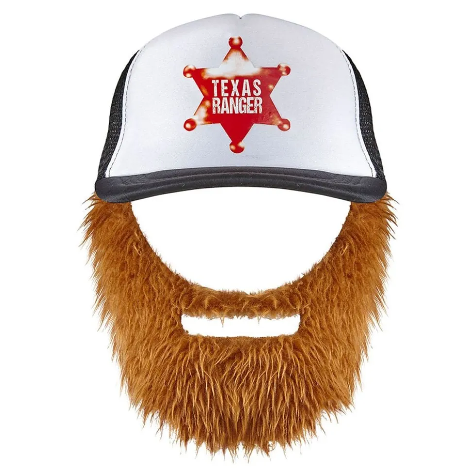 Kasket Texas Ranger med Skæg