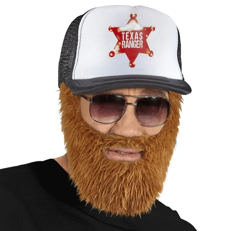 Kasket Texas Ranger med Skæg