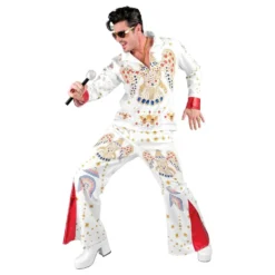 King of Rock Hvid Kostume