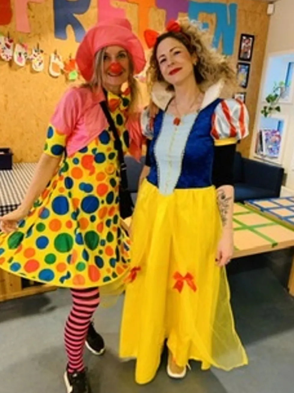 Klovnepige Kostume