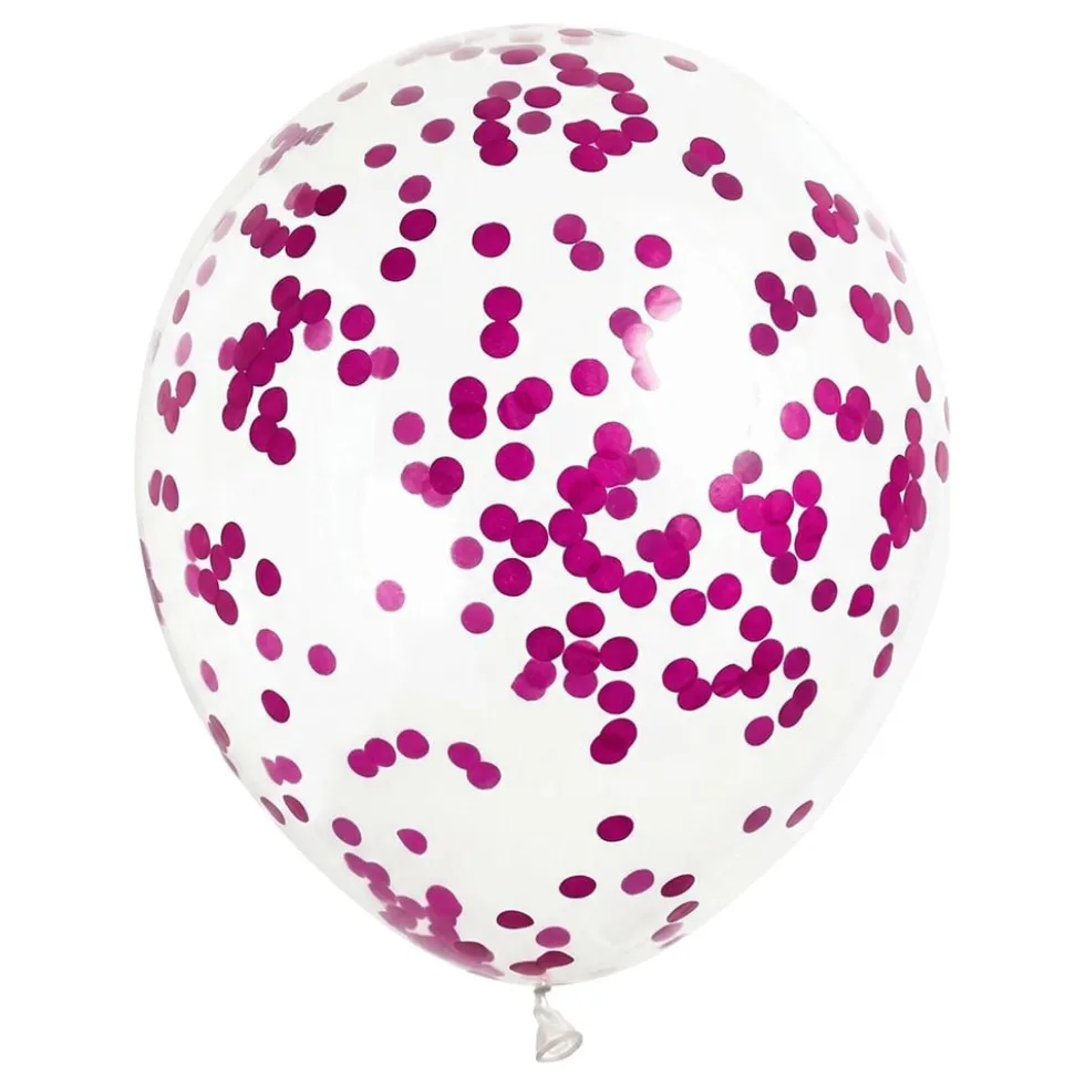 Konfettiballoner Magenta
