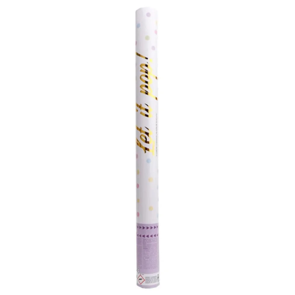 Konfettikanon Flerfarvet Pastel