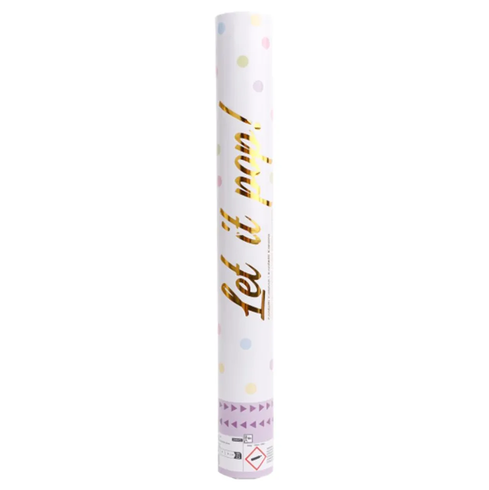 Konfettikanon Flerfarvet Pastel