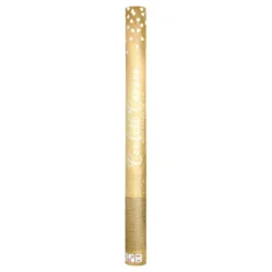 Konfettikanon Hjerter Guld Metallic