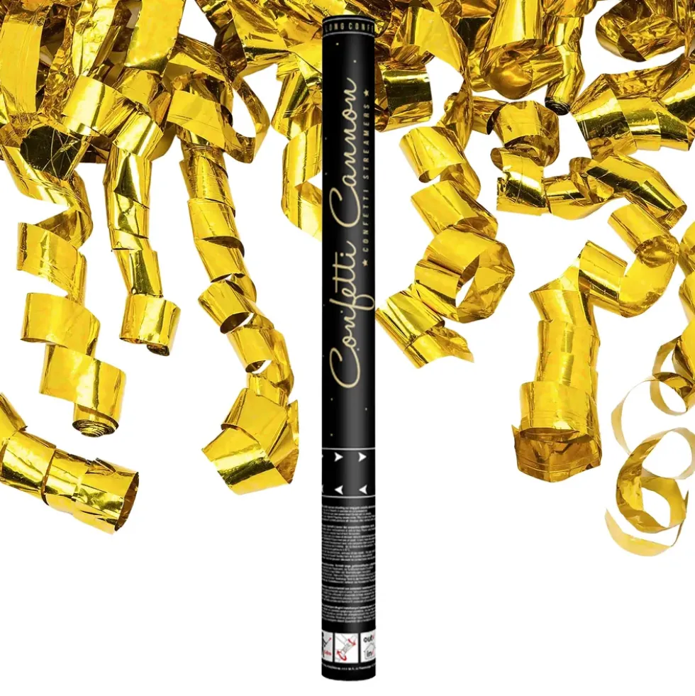 Konfettikanon Streamers Guld
