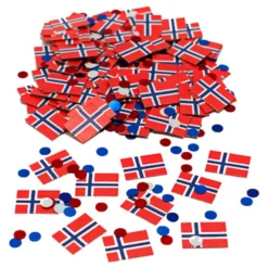 Konfetti Norsk Flag