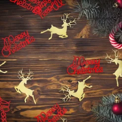 Konfetti Rød Merry Christmas