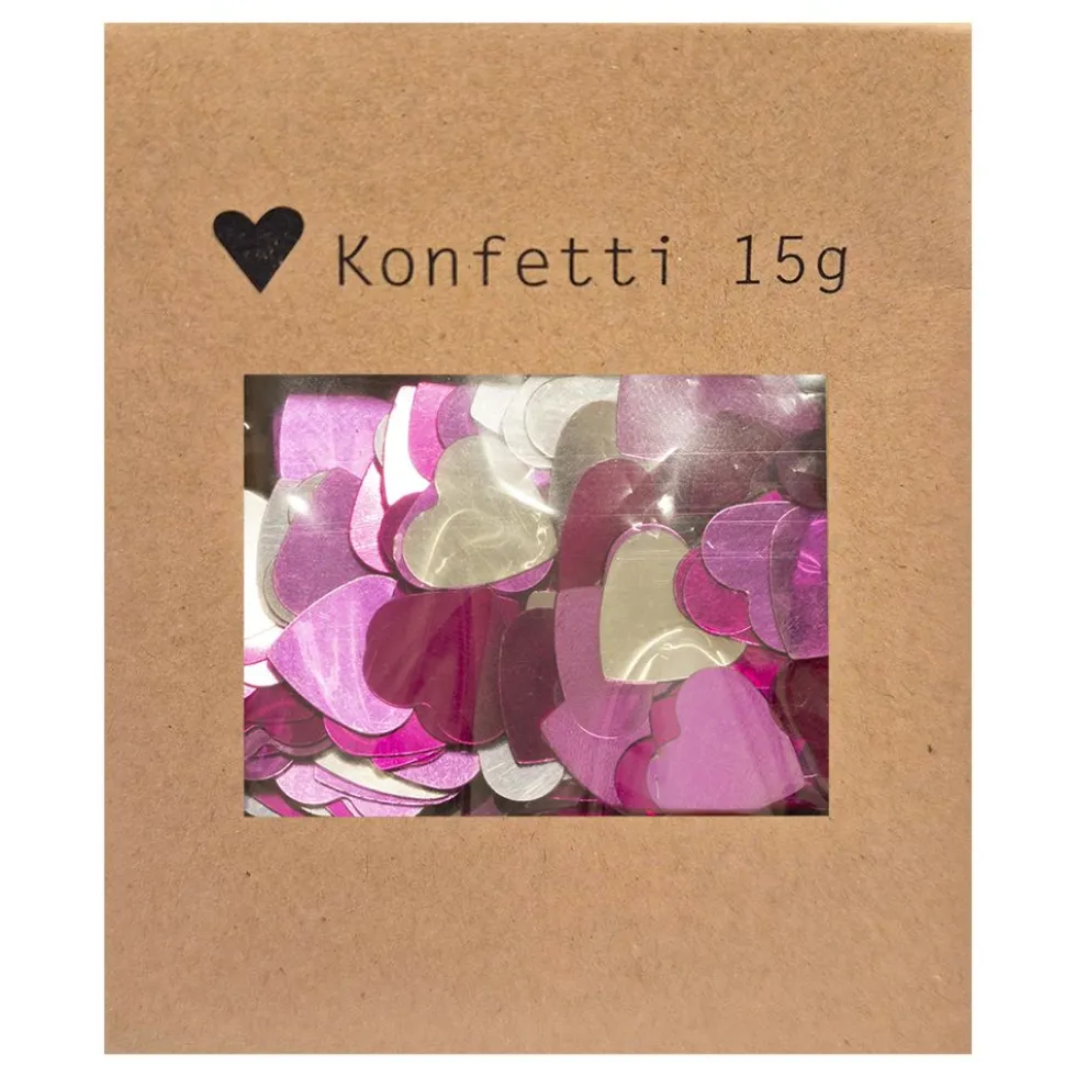 Konfetti Rødrøde Lyserøde Hjerter