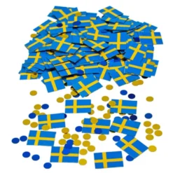 Konfetti Svenske Flag