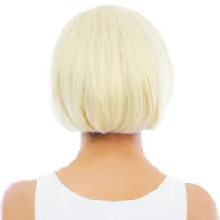 Kort Blond Paryk med Aftagelige Hestehaler