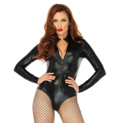 Kort Bodysuit Sort Deluxe
