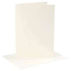 Kort med Konvolut Offwhite