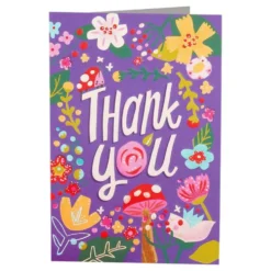 Kort Thank You Blomster