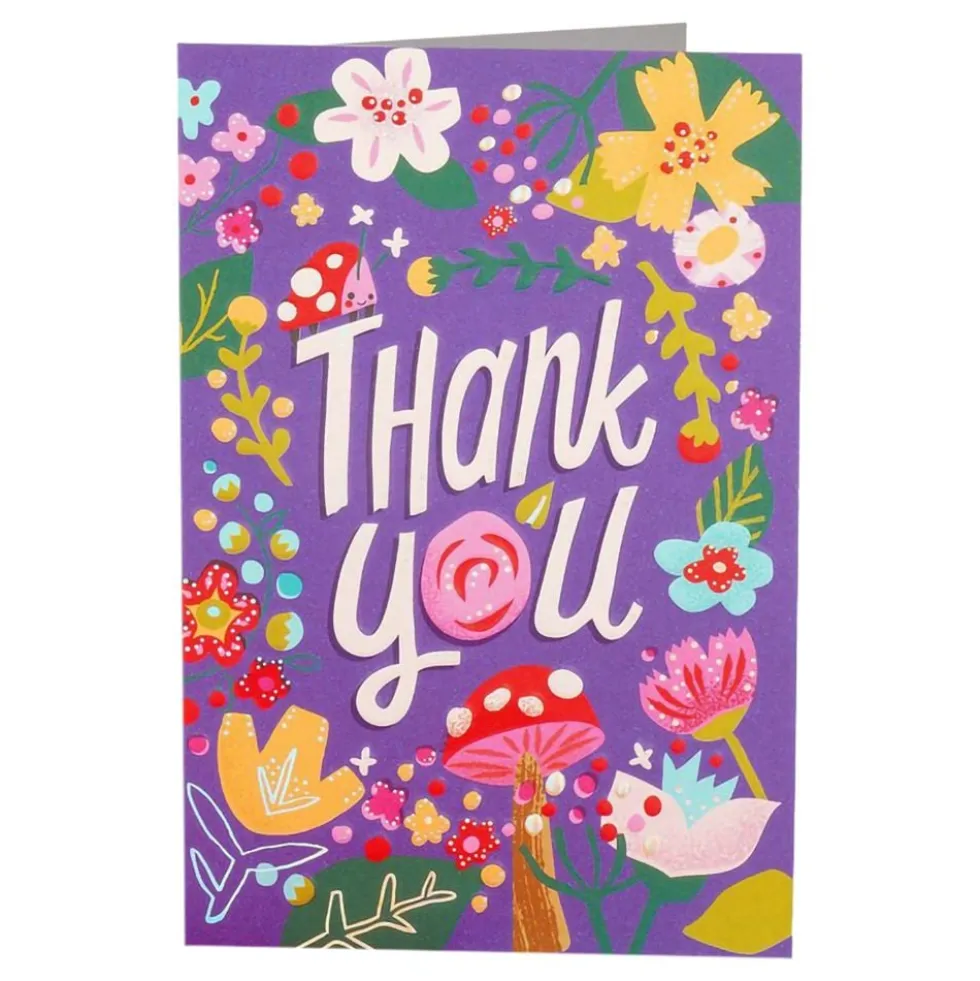 Kort Thank You Blomster