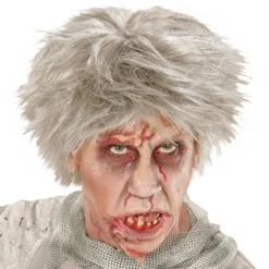 Kort Zombie Grå Paryk
