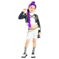 K-pop Demon Hunters™ Rumi Gold Deluxe Børnekostume